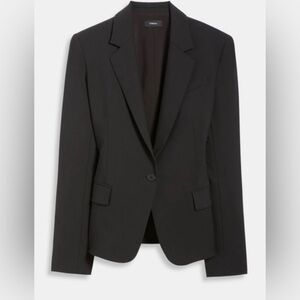 Theory Gabe Single Breasted Blazer - Black - Size 4